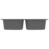 Kitchen Sink Grey 76 x 48 x 30 cm Granite 147082