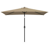 Garden Parasol Taupe Polyester fabric Large Tiltable 44502