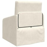 Sofa Bed Cream 65 x 80 x 83 cm Velvet 4106654
