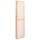 Folding 4-Panel Room Divider Japanese Style 160x170 cm 352084