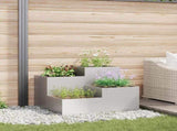 Garden Planter Silver 100 x 100 x 60 cm Stainless steel 865866