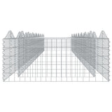 Arched Gabion Raised Bed 800x100x50 cm Galvanised Iron 153553