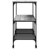 Kitchen Trolley Grey Sonoma 100x50x95 cm Engineered Wood 842309