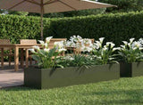 Garden Planter Olive Green 80 x 20 x 20 cm Cold-rolled Steel 8005168