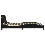 Bed Frame "Dover" Black 135x190 cm Double Fabric 373327