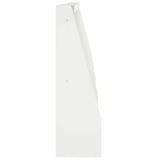 Retaining Wall 4 pcs 40 x 12 x 40 cm Steel White 3449059