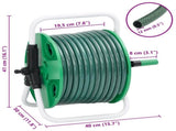 Free Standing Green Hose Reel with 30 m Hose PVC 3281508