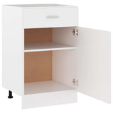 801220 Drawer Bottom Cabinet "Lyon" White 50x46x81,5 cm Engineered Wood