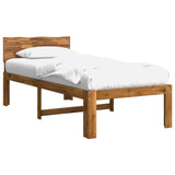 Single Bed Frame with Headboard ROSTOCK Natural 100 x 200 cm 903459