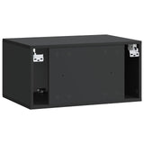 Wall-Mounted TV Cabinet 59.5 x 41 x 30 cm Black Engineered Wood 899186