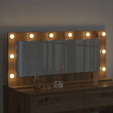 Vanity Mirror Rectangular Artisan Oak 100 x 45 x 18 cm 868332