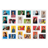 Collage Photo Frame for 24x Picture White MDF 332789