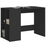 Desk Black 102x50x75 cm Engineered Wood 840542