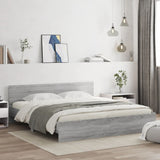 Bed Frame Grey Sonoma Engineered wood, Plywood Super King 3207593
