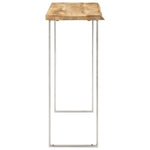 Console Table with Live Edge 105x33x76 cm Solid Wood Mango 372766