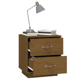 Bedside Cabinet Honey Brown 40x34x45 cm Solid Wood Pine 818331