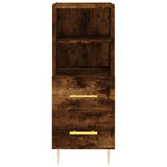 ZNTS Sideboard Smoked Oak 34.5x34x90 cm Engineered Wood 828657