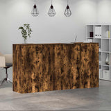 Reception Desk Smoked Oak 200x50x103,5 cm Engineered Wood 3324218