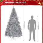 ZNTS 7 FT Artificial Christmas Tree, Unlit Christmas Pine Tree with 1150 Branch Tips and Sturdy Metal 47891443