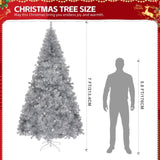 ZNTS 7 FT Artificial Christmas Tree, Unlit Christmas Pine Tree with 1150 Branch Tips and Sturdy Metal 47891443