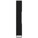 Bathroom Cabinet Black Oak 30 x 30 x 190 cm Engineered Wood 862883