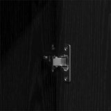 Wardrobe with Shelf Black Oak 55 x 25 x 189 cm Engineered Wood 3334009