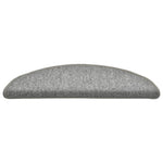 ZNTS Carpet Stair Treads 15 pcs Light Grey 56x17x3 cm 322370