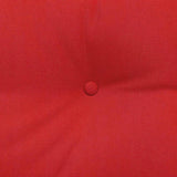 Back Pillow Red 200 x 24 x 50 cm Fabric 42014598