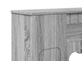Fireplace Surround Grey Sonoma 93 x 20 x 89 cm Engineered Wood 8006630