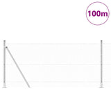 Welded Wire Fence with Concrete Base 100 x 1 m 3353872