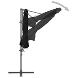 Cantilever Garden Parasol Black 46998