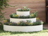 Garden Planter White 90 x 90 x 20 cm Cold-rolled Steel 873649