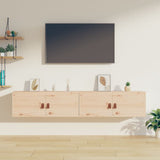 Wall Cabinets 2 pcs 80x30x30 cm Solid Wood Pine 818376