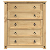 Chest of Drawers Corona 80x40x89 cm Solid Wood Pine 4005673