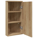 Corner Bathroom Mirror Cabinet Oak 30x24x60 cm 357980