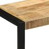 Bench 60x35x45 cm Solid Rough Wood Mango 4015977