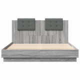 Bed Frame Grey sonoma Engineered wood 120 x 200 cm Bed Frame 3210022