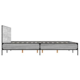 Bed Frame without Mattress Grey Sonoma 150x200 cm King Size 3280005