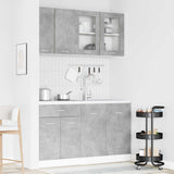 Kitchen Unit Lyon 4 pcs Concrete Grey Engineered Wood 3445847