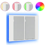 LED Bathroom Mirror Cabinet White 60x12x45 cm Acrylic 804956