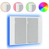 LED Bathroom Mirror Cabinet White 60x12x45 cm Acrylic 804956