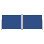 Retractable Side Awning Blue 100x1000 cm 48476