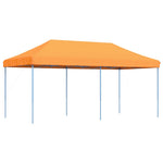 ZNTS Foldable Party Tent Pop-Up Orange 580x292x315 cm 4004937