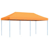 ZNTS Foldable Party Tent Pop-Up Orange 580x292x315 cm 4004937