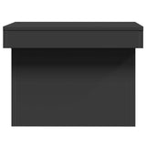 ZNTS Coffee Table Black 80x55x40 cm Engineered Wood 840864