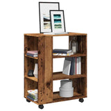 Rolling Cabinet Old Wood 60x35x75 cm Engineered Wood 856656