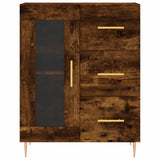 Highboard Smoked Oak 69.5x34x180 cm Engineered Wood 3199934