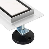 Shower Drain 2-in-1 with 360&deg Siphon Silver 54 x 11 x 9.5 cm 42015961
