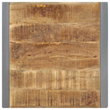 321599 Dining Table 70x70x75 cm Solid Rough Mango Wood