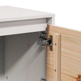 TV Cabinet White 156x37x45 cm Solid Wood Pine 814395